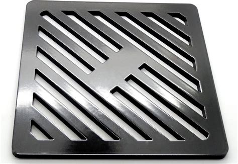 square drain box metal|metal grill for drainage.